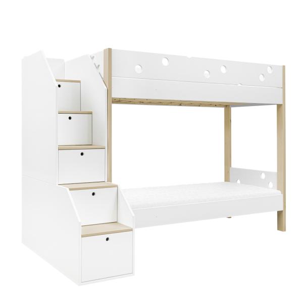 Funflex Hochbett mit Treppe – Doppelbett